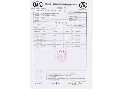 檢測報告